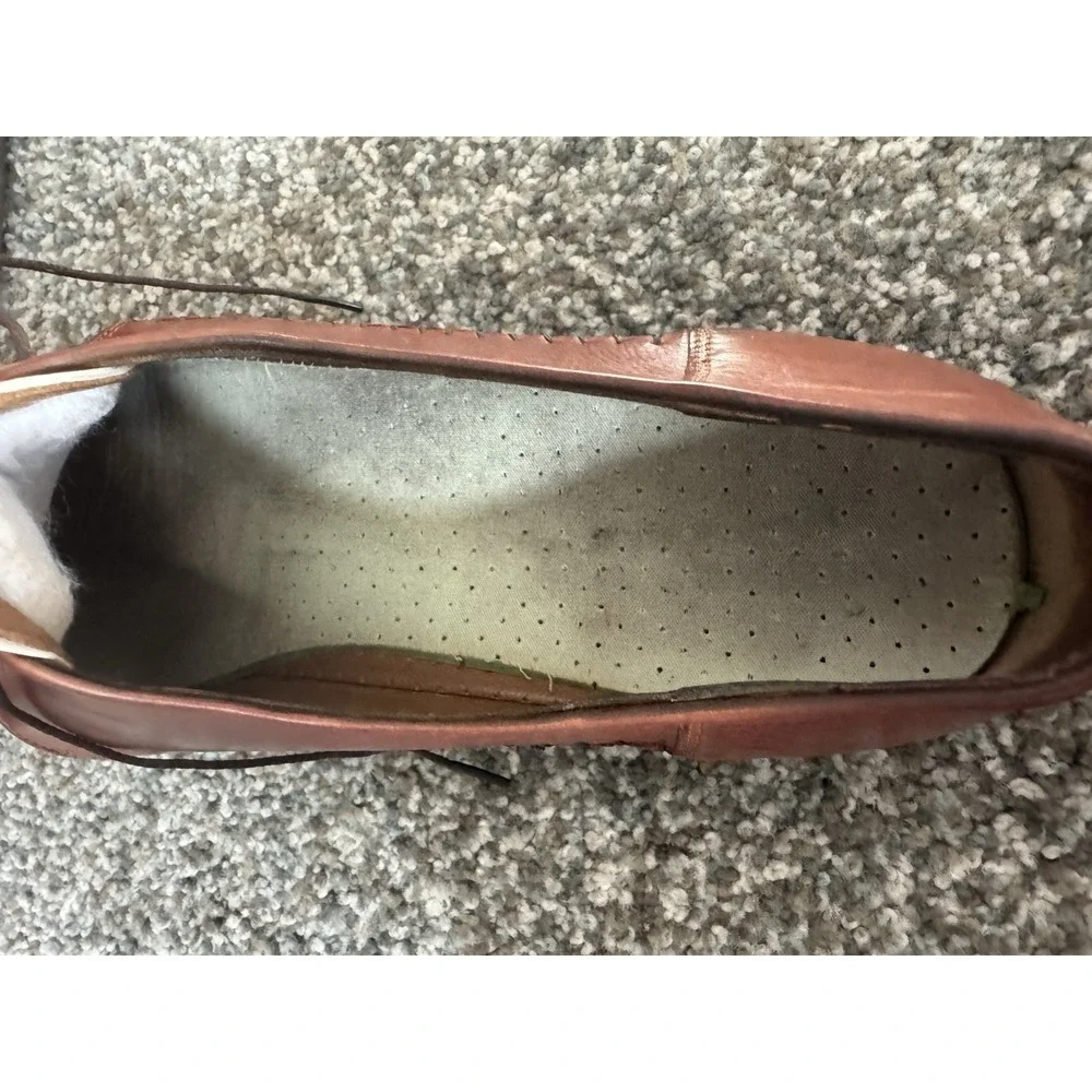 Lorenzo Banfi Made In Italy 2 Toned Leather Lace Up Loafer 11M W/ Box And Shaper